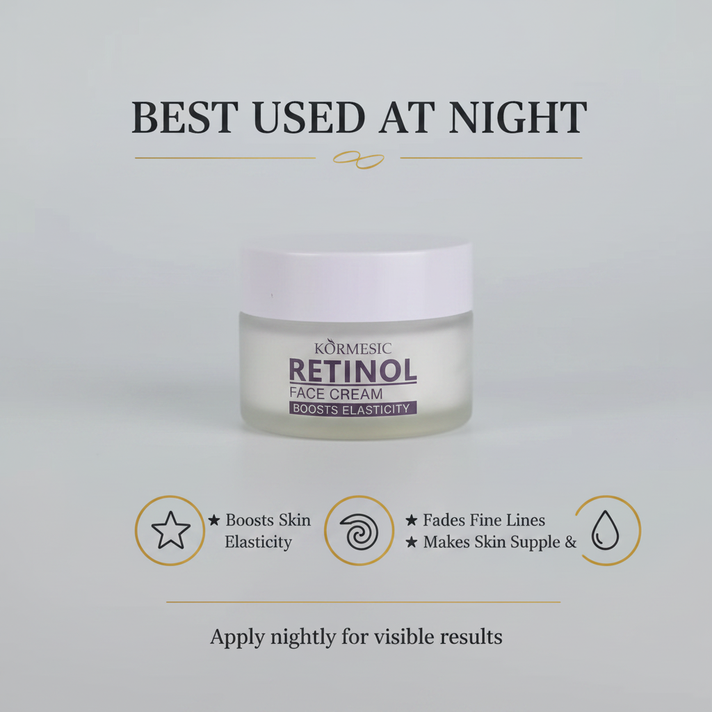 Kormesic Retinol Face Cream Benefits Graphic