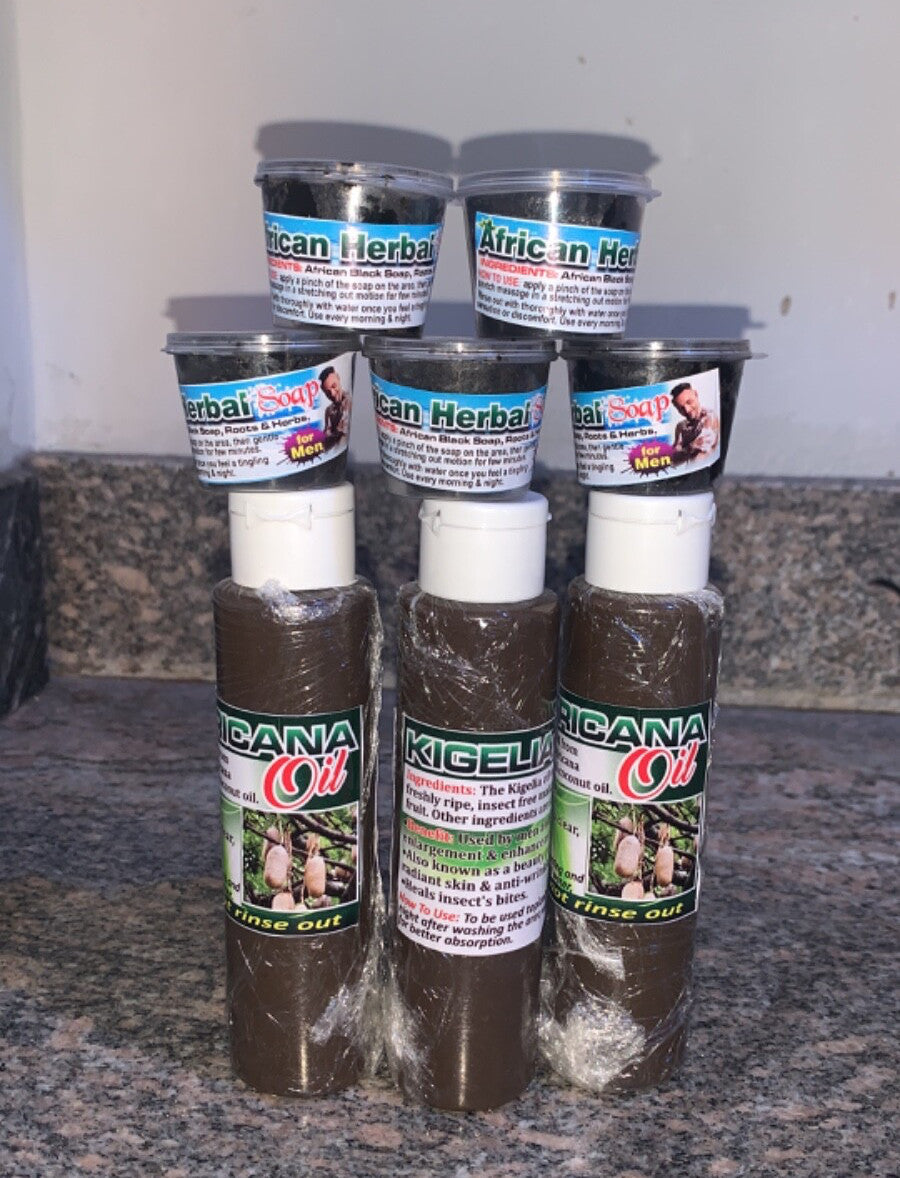 Penis Enlarger Oil & Herbal Blend | Natural Plant 8 Weeks Protocol | 500ml | DHL