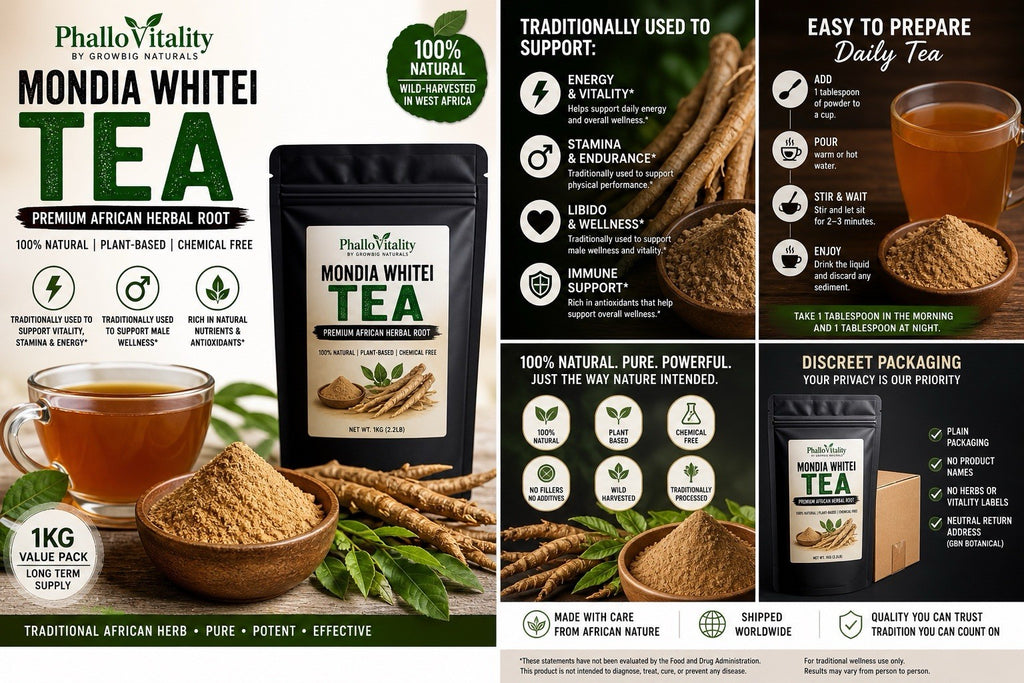 Modia Whitea Tea - Lasts Longer in Bed 100% Natural Men's Formula...