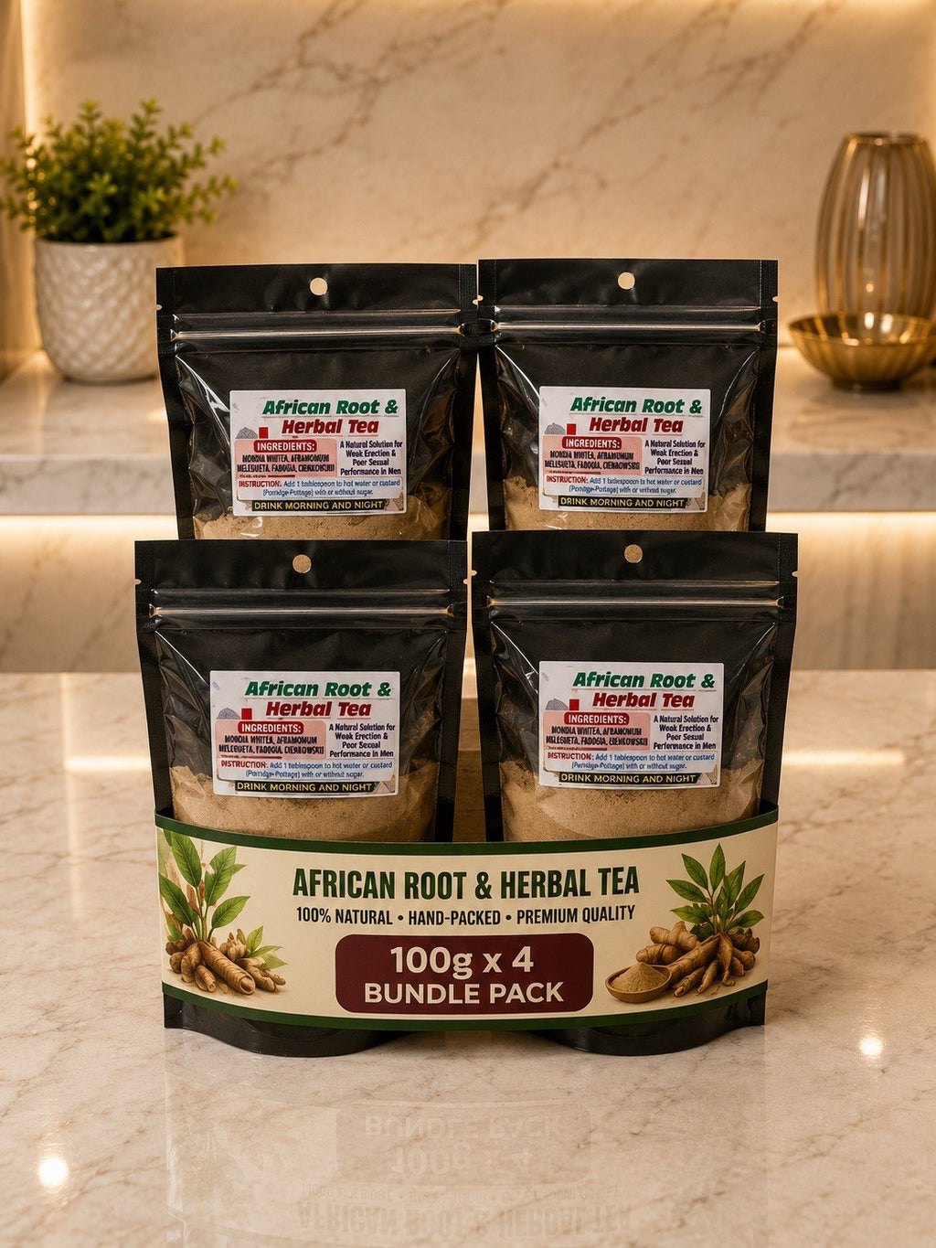 Modia Whitea Tea - Lasts Longer in Bed 100% Natural Men's Formula...