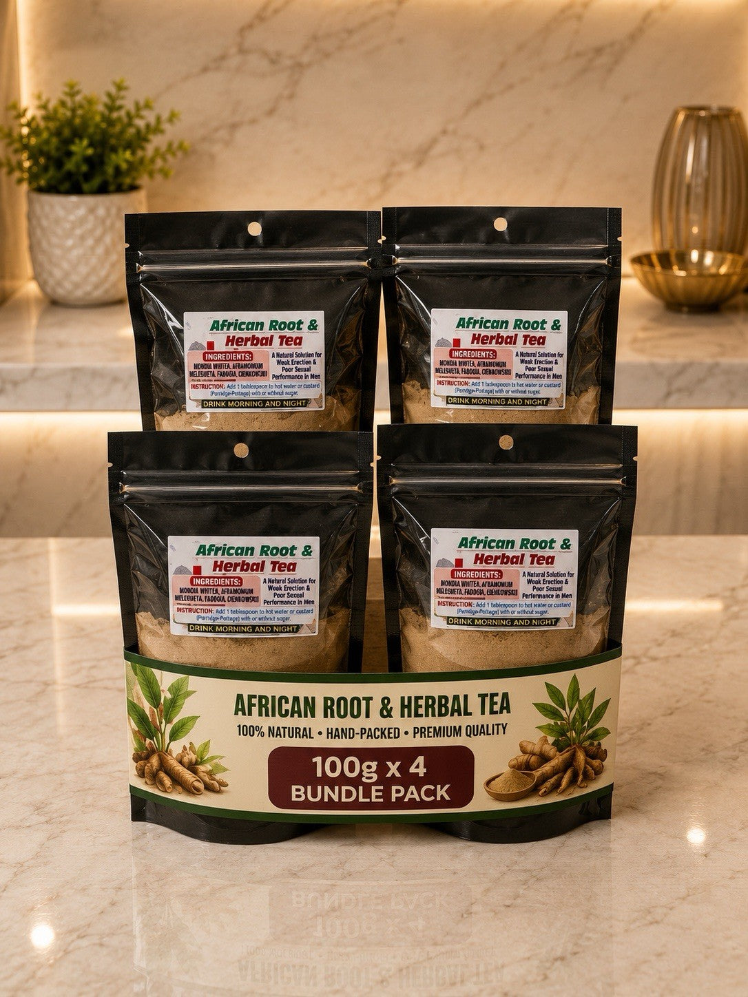 Modia Whitea Tea - Lasts Longer in Bed 100% Natural Men's Formula...