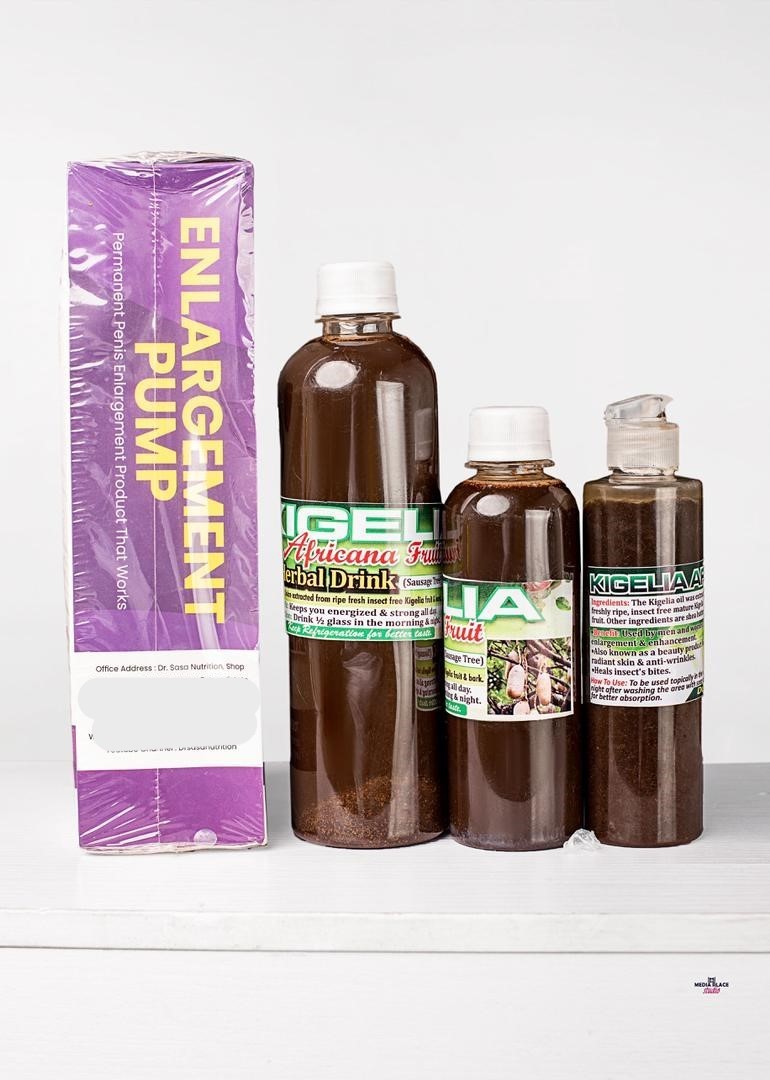 Penis Enlarger XXL Oil Kit Grow 12+ Big Dick Faster - 100% Pure & Natural Herbs