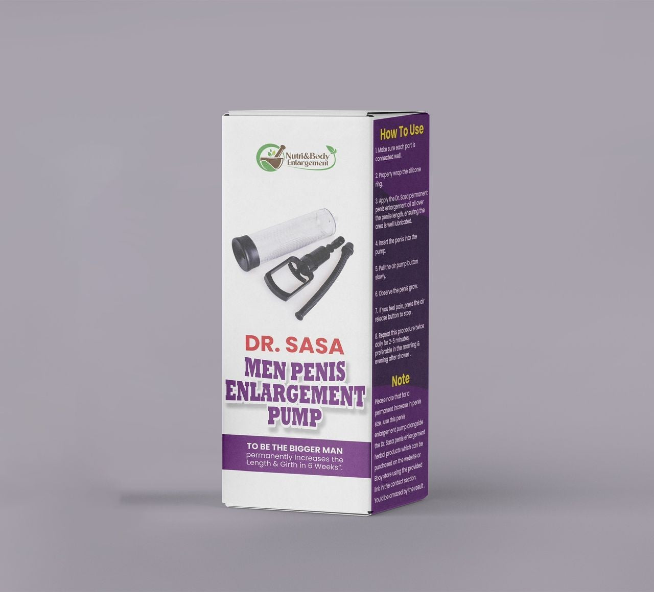 Penis Enlarger Oil & Herbal Blend | Natural Plant 8 Weeks Protocol | 500ml | DHL