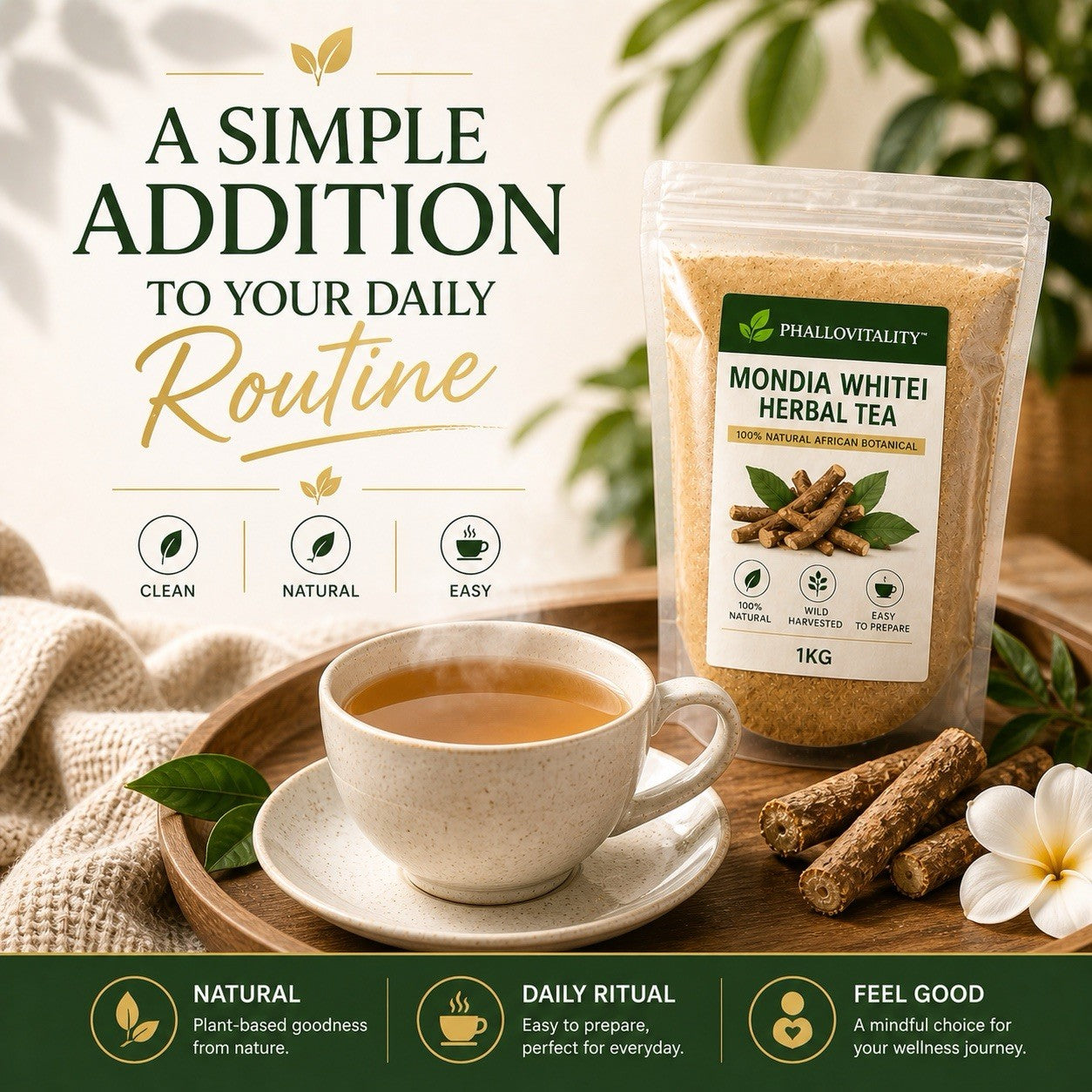 Modia Whitea Tea - Lasts Longer in Bed 100% Natural Men's Formula...