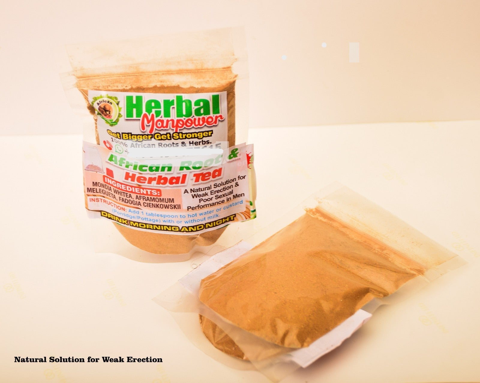Penis Enlarger Oil & Herbal Blend | Natural Plant 8 Weeks Protocol | 500ml | DHL