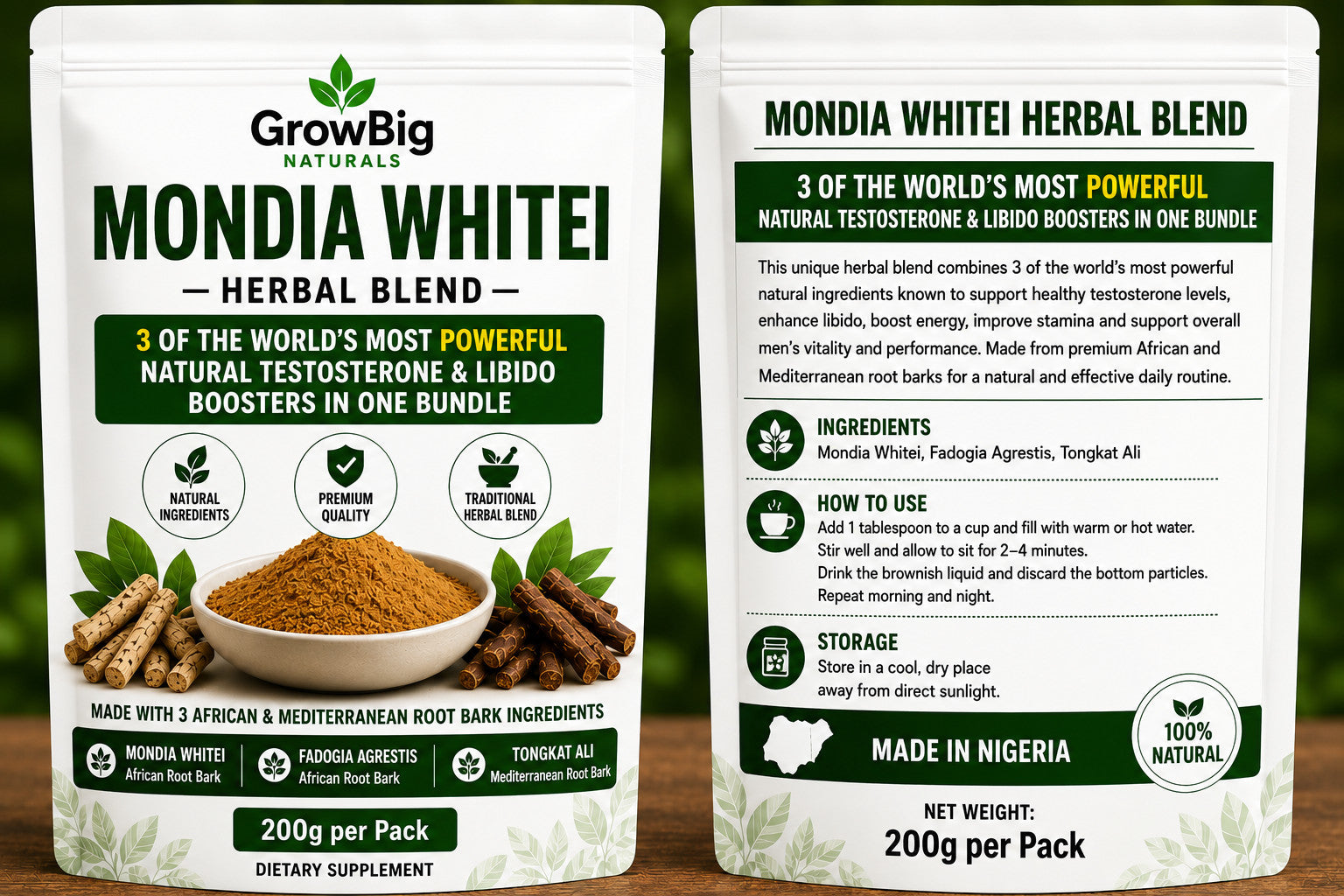 Mondia Whitei Tea | Phallovitality Men Aphrodisiac Last Longer in Bed| 100g| DHL