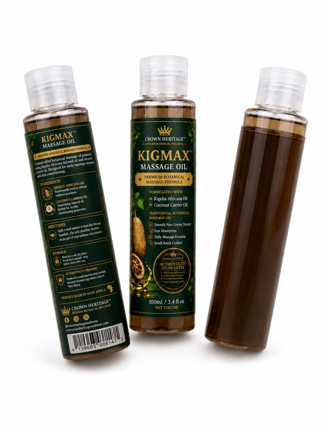 Men’s Wellness Kit Herbal Tea Tonic Massage Oil Syrup Botanical Bundle| 2kg 8wks