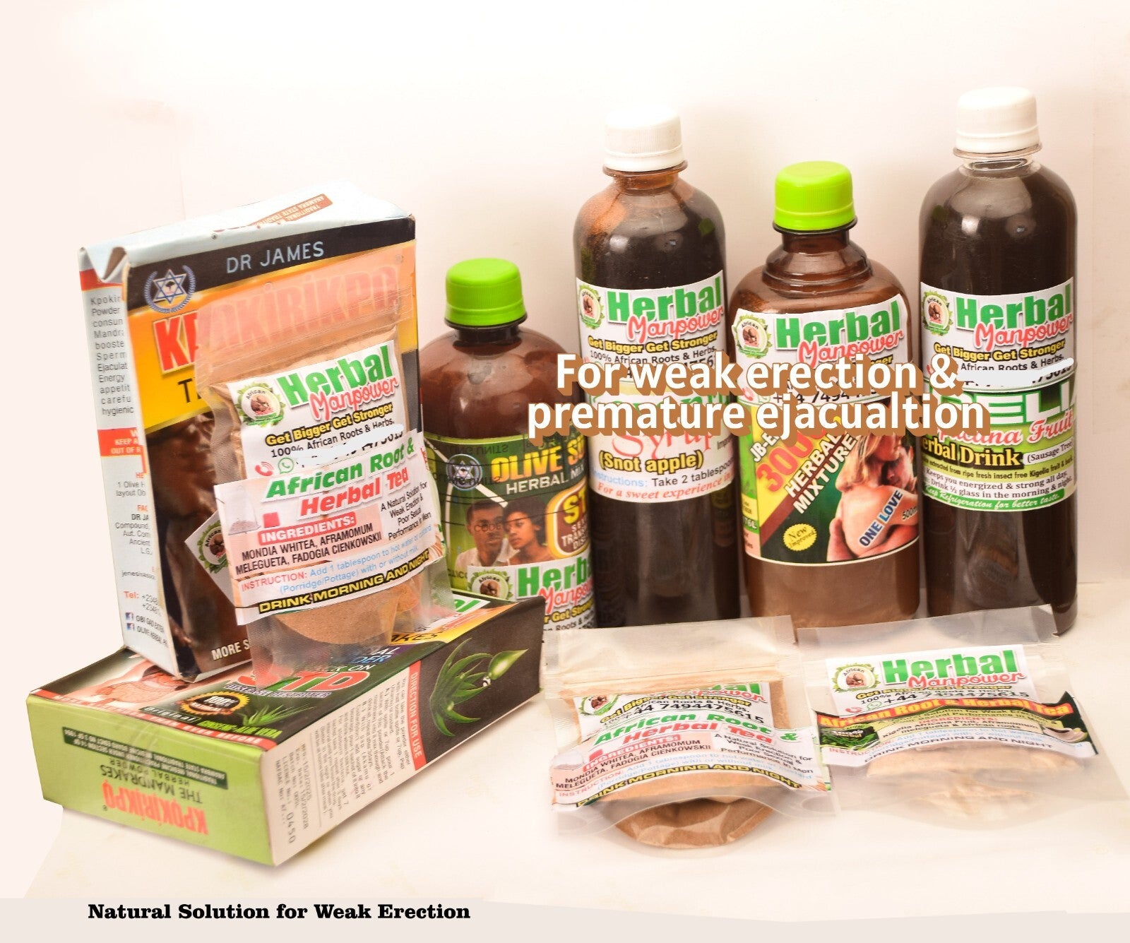 LAST LONGER IN BED 10X STRONGER ERECTION- African Manpower Herb for MEN