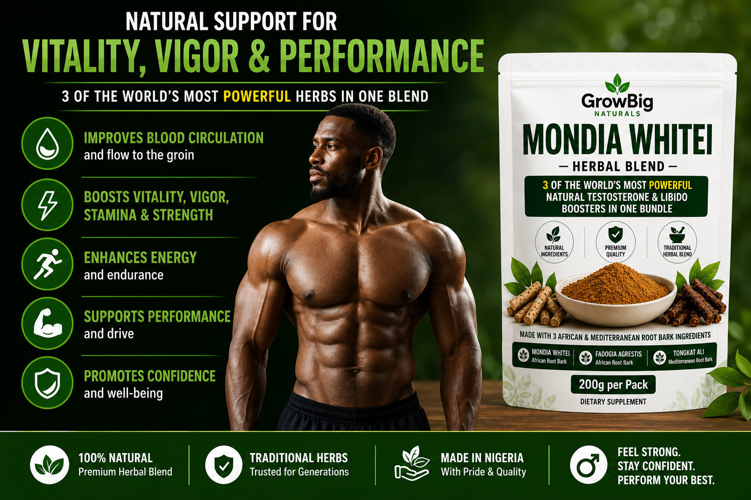 Mondia Whitei Tea | Phallovitality Men Aphrodisiac Last Longer in Bed| 100g| DHL