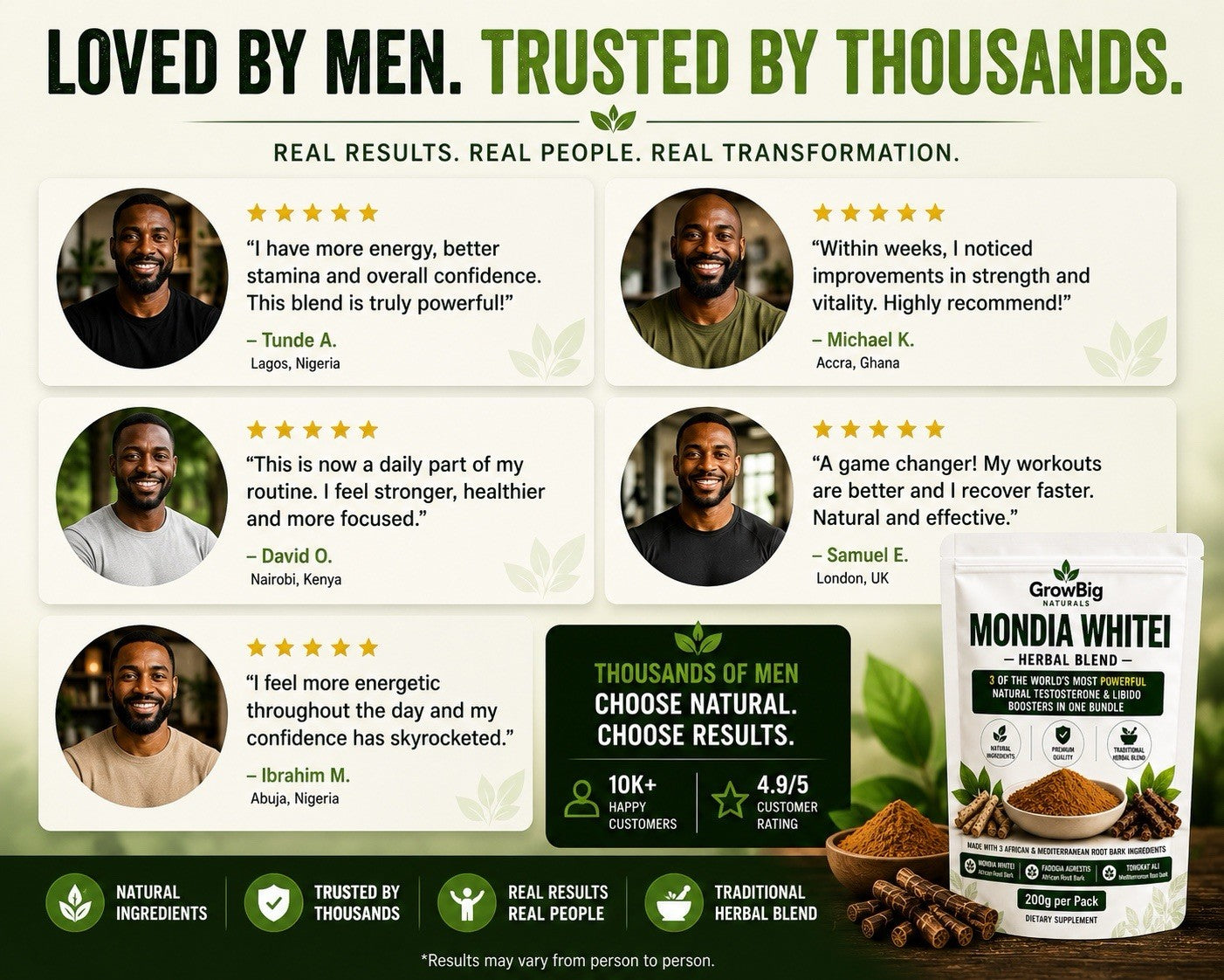 Modia Whitea Tea - Lasts Longer in Bed 100% Natural Men's Formula...